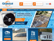 Tablet Screenshot of girassolsolar.com.br